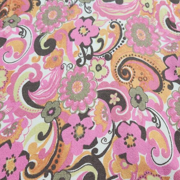 Sigrid Olsen Size Small Paisley Sweater Low Neck - Picture 3 of 8